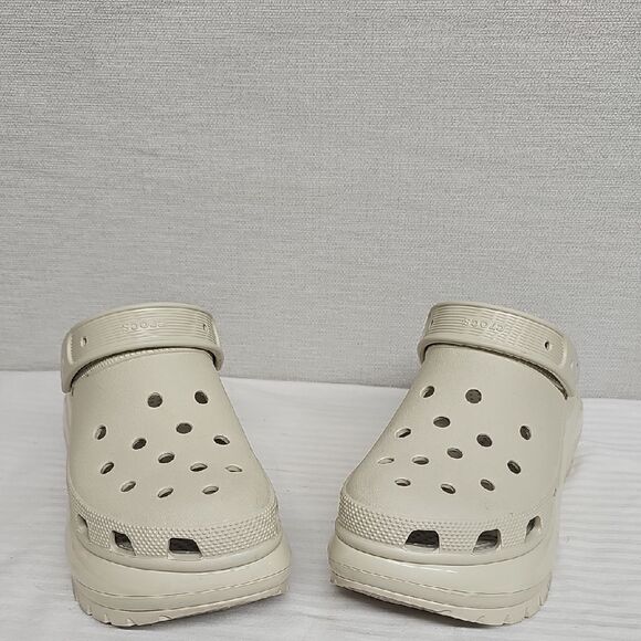 CROCS MEGA CRUSH CLOGS BONE BEIGE BFPM-05-072 - Picture 1 of 11
